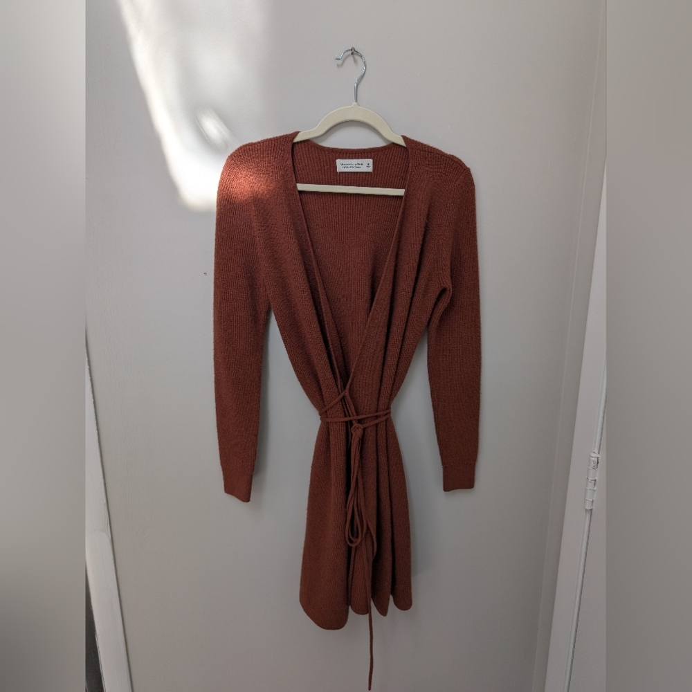 Abercrombie Ribbed Knit Wrap Dress